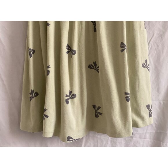 VTG Gymboree SS 2027 Dress Green Black Bows Girls 8 Back to school BTS - Picture 4 of 10